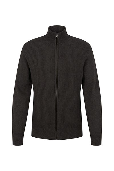 Tom Tailor Jacke Strickjacke mit Stehkragen und seitlichen Eingrifftaschen