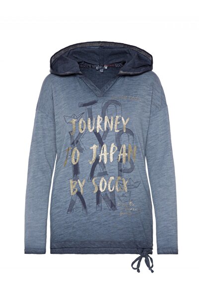 Soccx Langarmshirt Konnichiwa Uzun Kollu ve Kapuze