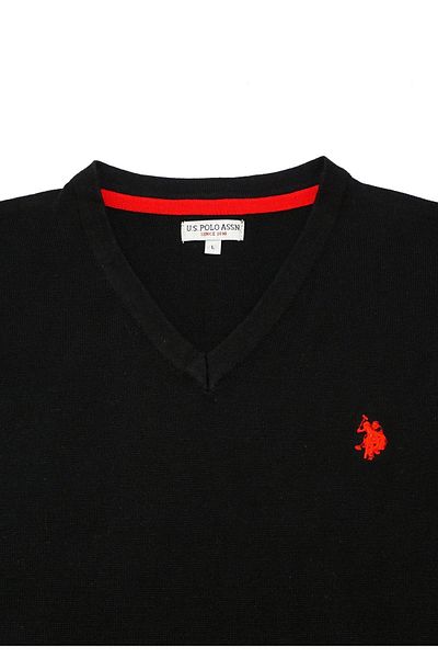 U.S. Polo Assn. Pullover Strickpullover Pullover mit V-Ausschnitt