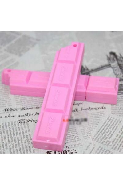 NaSaDAN Çikolata Şekilli Tükenmez Kalem Pembe Isırılmış Çikolata Kalem