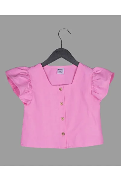 Esa Moda Square Collar Woven Shirt