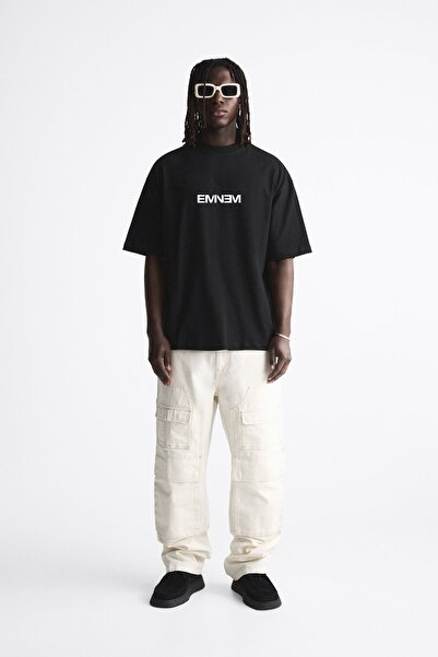 C&C OKULCUNUZ تي شيرت Emınem2 كبير الحجم للجنسين