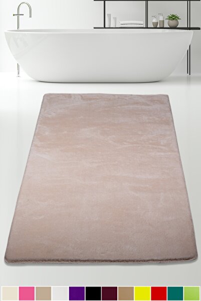 AVANTAJ Elite Vizon 100x150 Cm Büyük Ebat Peluş Banyo Halısı Kaymaz Pufidik B...