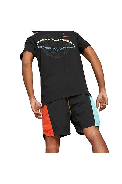 Puma Ανδρικό μαύρο σορτς μπάσκετ Blocked Shot 53853401