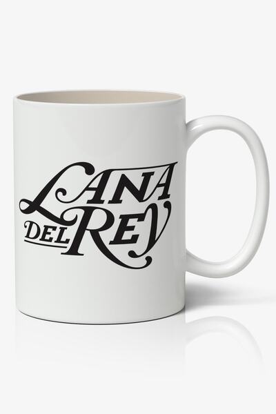 Anime Marketi كوب بورسلين أبيض مكتوب عليه لانا ديل ري