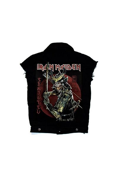 Modaroma Iron Maiden Senjutsu Sleeveless Denim Vest