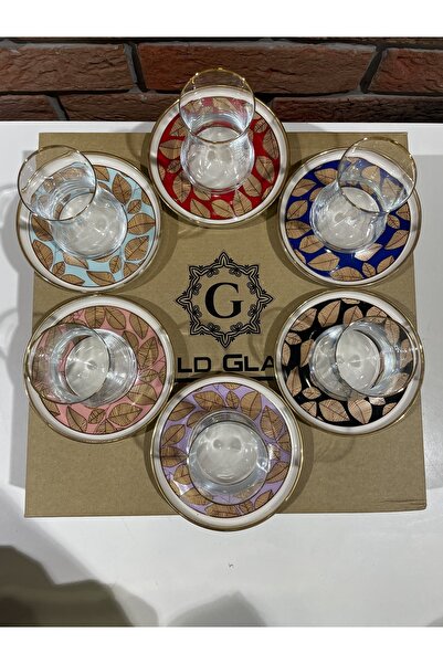 GOLD GLASS Tiryaki Çay Seti