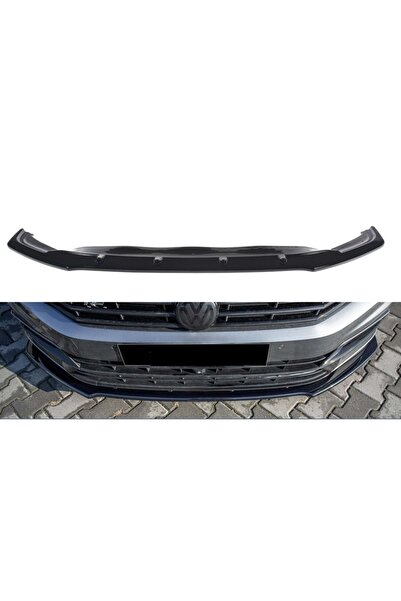 Nam Tuning Garage Passat B8 Uyumlu Ön Lip Ön Tampon Eki Parlak Siyah Maxdesig...