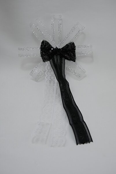 Prestij Boncuk 5 bucăți ornament economic pentru coș, alb-negru, ornament pen...