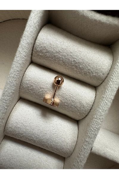 ringbox Gold Zircon Navy Blue Jewelled Heart Model Tragus Piercing Cartilage Earrings