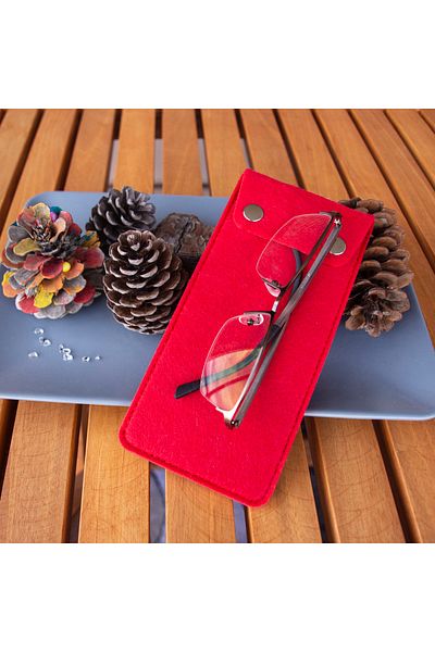 garaccu Bellalithe Double Click Special Design Glasses Case Red