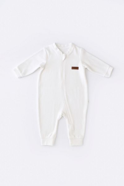 BabyCosy Organic Velvet Zippered Jumpsuit