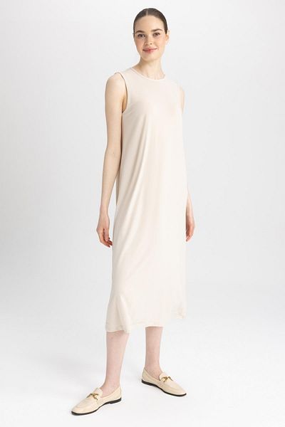 DeFacto Regular Fit Sleeveless Midi Dress