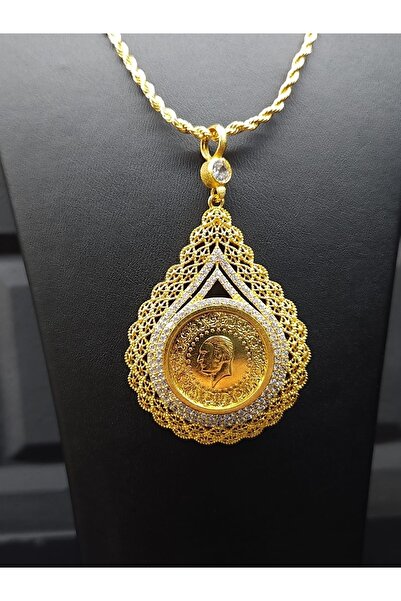 Sheker Takı Altın Kaplama Reşat Kolye