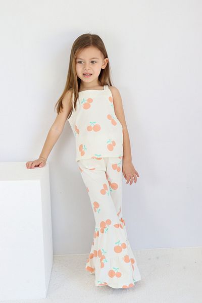 Harika KIDS Girl's Sleeveless Flare Leg Summer Basic Set 2-5 Years