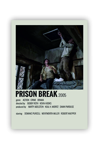 fırsatlar diyarı Prison Break Film Info Card Bilgi Kartı Duvar Posteri