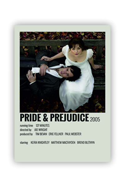 Pride & Prejudice Film Info Card Wall Poster