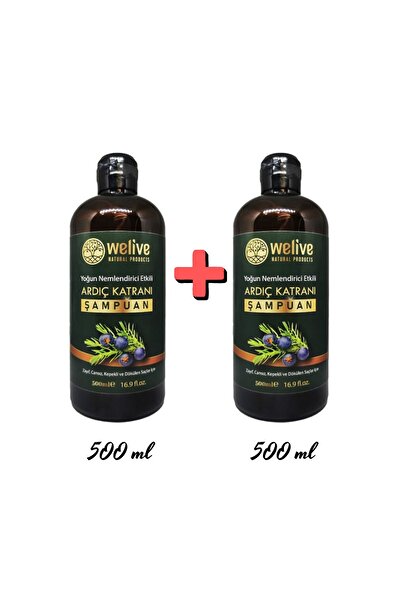 Welive 2 Pieces of Juniper Tar Shampoo with Intensive Moisturizing Effect