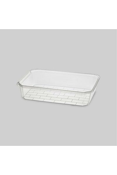 NESS AVM 1.7 Lt 3 Pieces Rectangular Vegetable Cheese Food Accessory - Multi-Purpose In-Cabinet Organizer