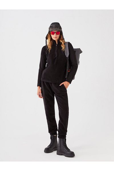 LC Waikiki Gerade Fleece-Jogginghose für Damen mit elastischem Bund