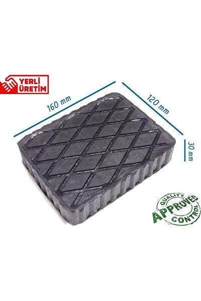 trimex Kauçuk Lift Takozu 160x120 Yükseklik 30mm