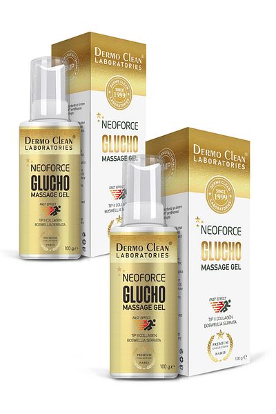 Dermo Clean Neoforce Glucho Gel Relaxing Massage Gel 100 ml Eco Set of 2
