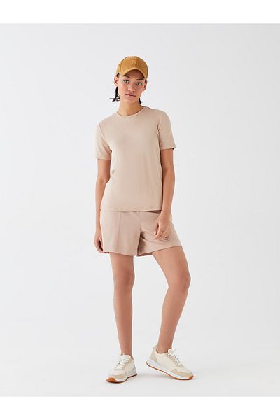LC Waikiki Bequeme, geformte Damenshorts mit elastischem Bund