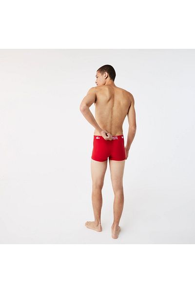 Lacoste Trunk Trunks mit Logo im 3er Pack aus Baumwolljersey