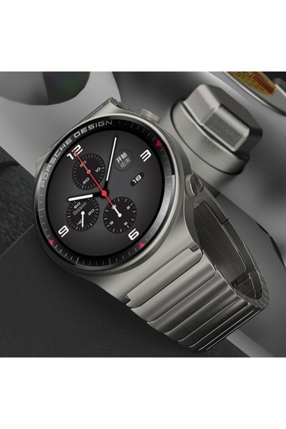 Huawei Gt3 Uyumlu 46mm Porshe Design Metal Paslanmaz Çelik Kordon