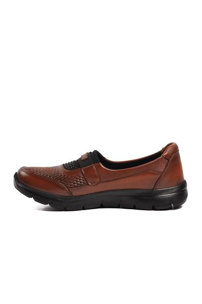 Voyager 9294 Tan Genuine Leather Women's Casual Shoes