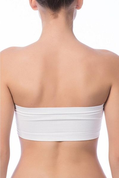 NBB Sutien bustier fără bretele Bondeo alb 2401