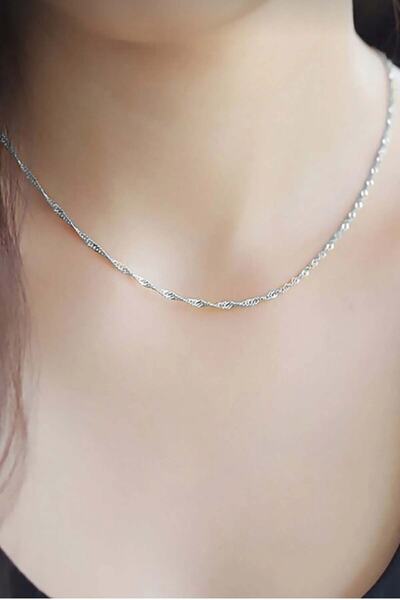 Artuklu Telkari 925 Ayar Gümüş Singapur Modeli Zincir