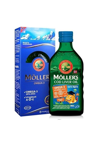 Möller's Tutti Frutti Omega 3 Balık Yağı 250 ml- 3 Adet