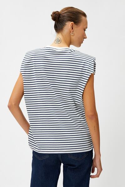 Koton Női szöveggel hímzett póló 3sak60010uk