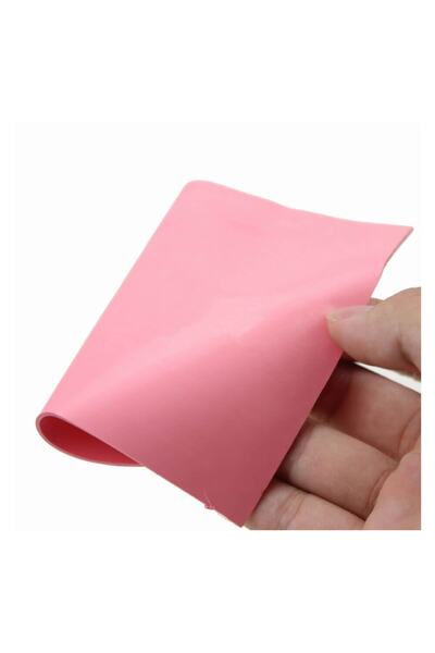 WOZLO 2.0mm 100x100mm Chipset Soğutucu Termal Pad - Cep Telefonu Notebook Ps4 Ps5 - Pembe - 9w/m.k