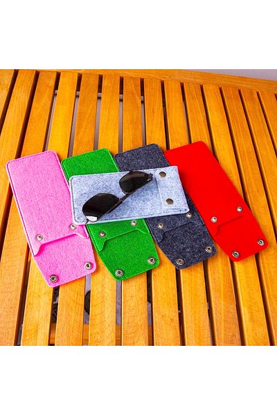 garaccu Bellalithe Double Click Special Design Glasses Case Red