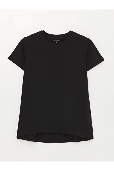 LC Waikiki Crew nyakú tömör, rövid ujjú női póló