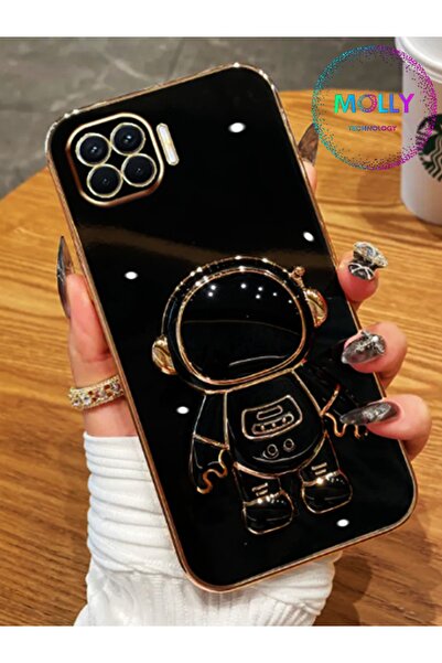 Molly Technology حافظة سيليكون فاخرة لهاتف اوبو رينو 4 لايت مع حامل رائد فضاء...