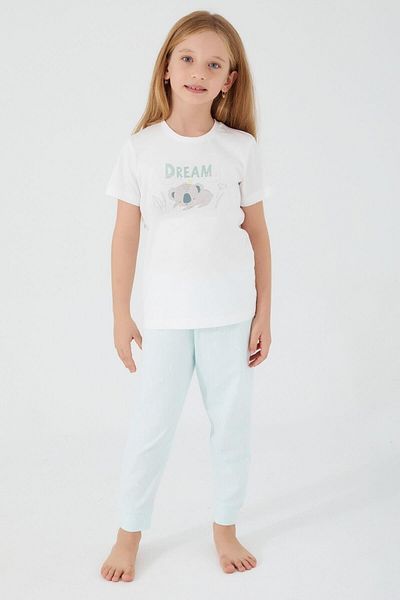 ROLY POLY Set de pijamale cu mânecă scurtă pentru fetiță Rolypoly Koala-muster Salmon