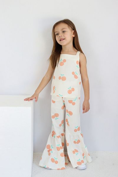 Harika KIDS Girl's Sleeveless Flare Leg Summer Basic Set 2-5 Years