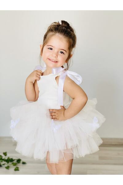 Tinypeople Kız Çocuk Kelebekli Tütü Elbise