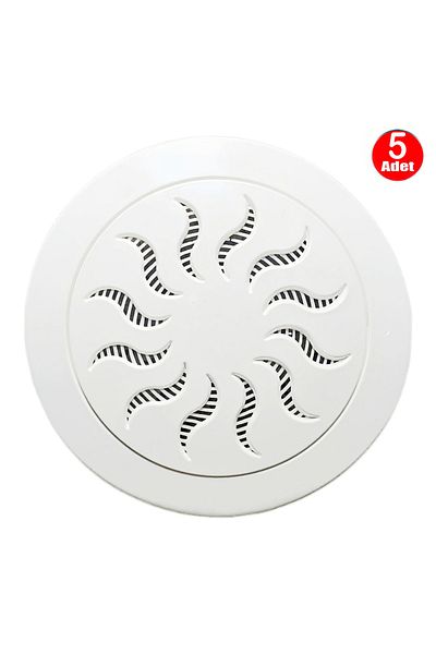 ALETÇANTAM White Chimney Hole Cover Adjustable Vent Cover - 5 Pieces