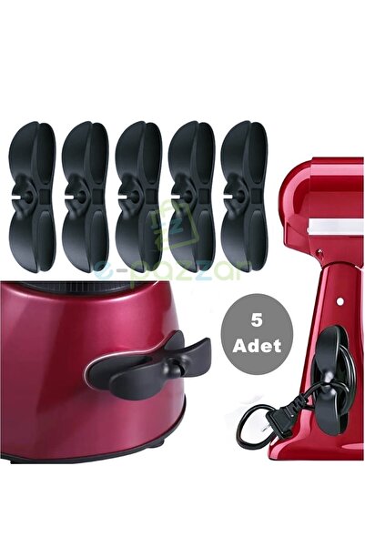 epazzar 5 Adet Yapışkanlı Kablo Düzenleyici Airfriyer Mikser Fırın Kettle Şar...
