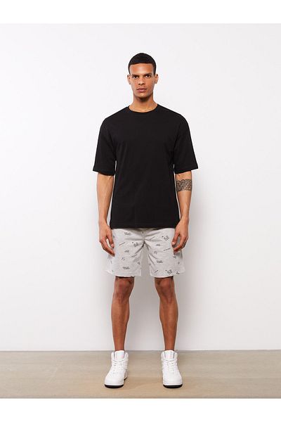 LC Waikiki Ανδρικό σορτς Slim Fit - με λεπτομέρεια γραβάτας