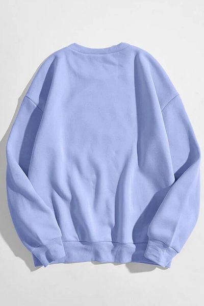 MODAGEN Φούτερ Unisex Baby Blue Oversize Purple Brooklyn printed φούτερ