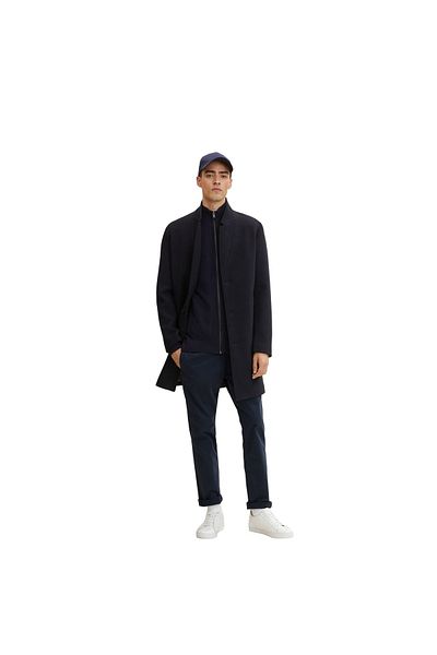 Tom Tailor Jacke Strickjacke mit Stehkragen und seitlichen Eingrifftaschen