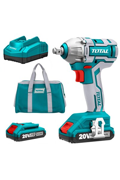 TOTAL Li-ıon Akülü Somun Sıkma 20v 300 Nm Square Drive: 1/2 Fırçasız Motor Tıwlı2001 Çanta Hediyeli