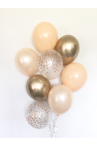 Ekin Süs مجموعة بالونات السلمون الذهبية