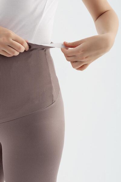 Artış Fitilli Ayarlanabilir Yüksek Bel Esnek Toparlayıcı Hamile Tayt F03