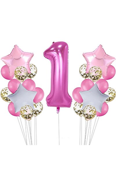 DÜVENCİ TİCARET Çıtıpıtıstore 1 Yaş Doğum Günü Balon Seti